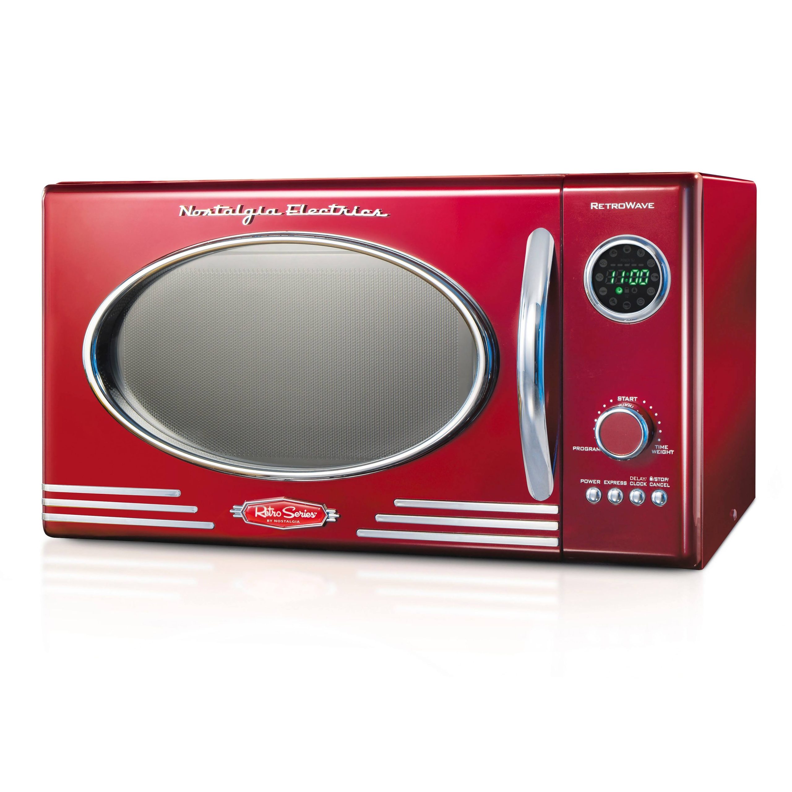 d472e97e7f74d94addb06a105c3affa5bd9cb7cbcd9b6b8785ddafe69b76de5f.jpg Nostalgia 0.9 Cu. ft. Retro Microwave Oven ,Red - Image 1