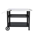 Royal Gourmet Rolling Dining Table with Trash Bag Holder