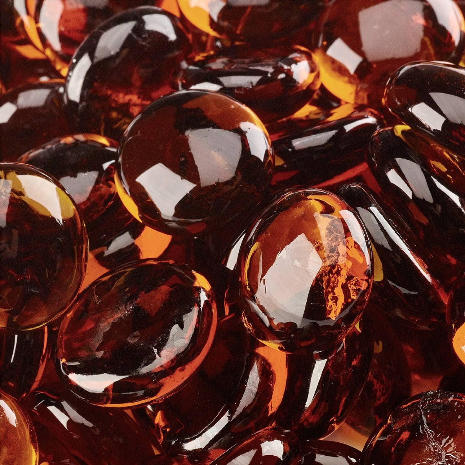 d486ff3fe7aca5149e42a03cef7c63702c2ec519d9b0dbb4e2ef87ac1c0760e9.jpg 10 lbs. High Desert Fire Glass Beads for Indoor and Outdoor Fire Pits or Fireplaces - Image 1