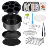 Leanking Air Fryer Accessories Set for 3.7, 5.3, 5.5, 5.8 qt,8 Pieces for GoWISE Phillips and Cozyna Air Fryer