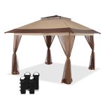 13X13 Outdoor Pop Up Gazebo Base 10X10 Patio Gazebos Patented Center