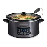 Hamilton Beach 6 Quart Programmable Defrost Slow Cooker with Temperature Probe, Size: 17.1 in