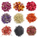 9 Bags Dried Flowers,100% Natural Dried Flowers Herbs Kit for Soap Making, DIY Candle Making,Bath - Include Rose Petals,Lavender,Don't Forget Me