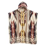 Pendleton Jacquard Adult Hooded Towel - White Sands Tan