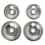 GE 2 in. to 6 in. and 2 in. to 8 in. GE Chrome Electric Range Drip Bowl Kit GE68CC