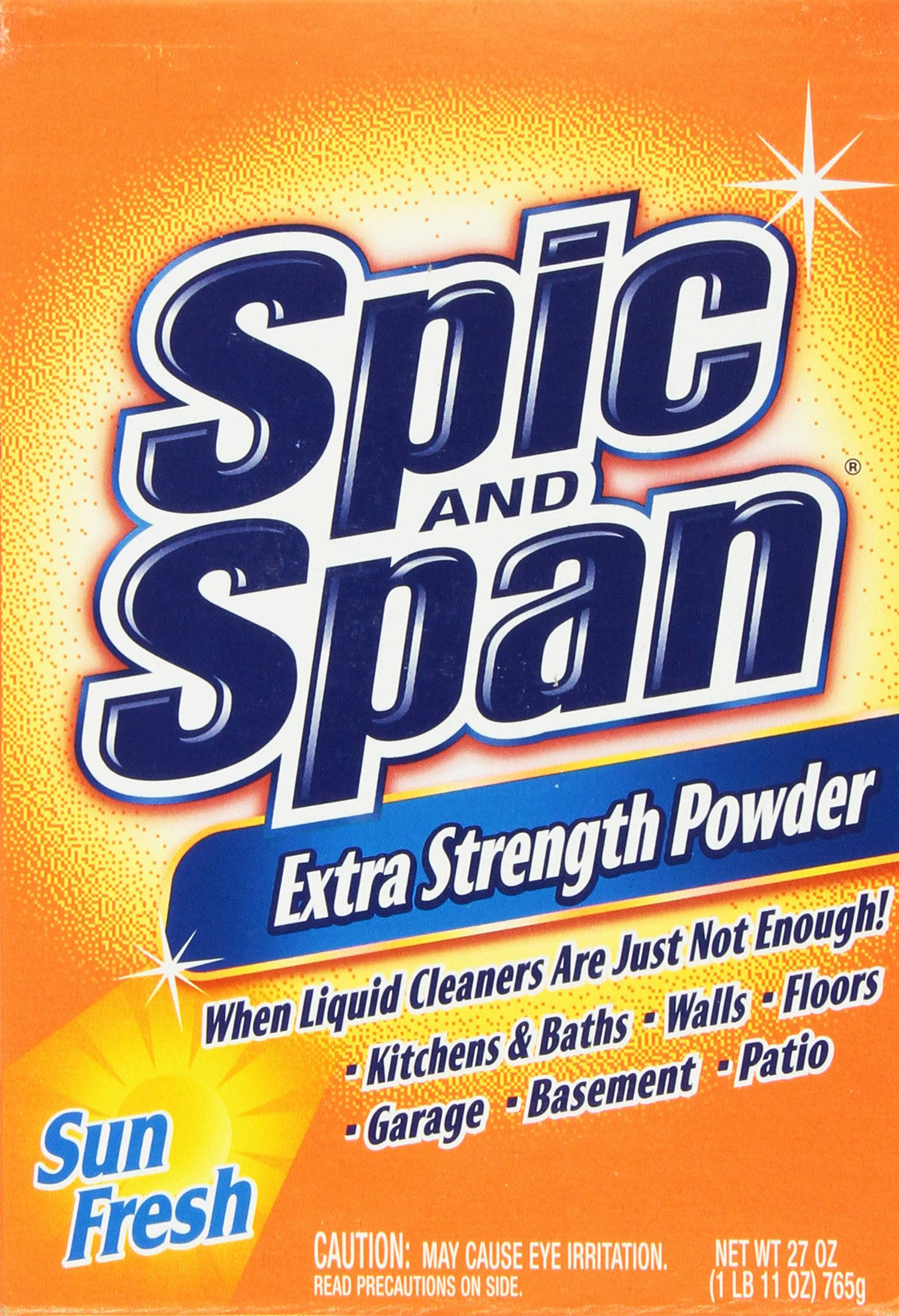 d5775e184149bd50e8cc23963fcaf63df9346ed49266c51b0155148c263ae3f2.jpg Spic and Span Extra Strength Powder Sun Fresh 27 oz - Image 1