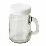 Mainstays Kitchen Storage Mini 4 oz Glass Salt Pepper Shaker with Plastic Screw Lid, Size: 7X7X8CM
