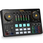 MAONO Audio Interface. 10-Channel Podcast mixer with Pro-preamp