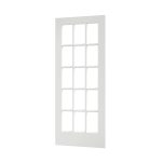 EightDoors 80" x 28" 15-Lite French Clear Glass White Prefinished Solid Wood Core Door
