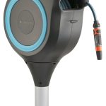Gardena 18614-20 66 Foot Auto Retractable Hose Reel on Metal Spike Standard