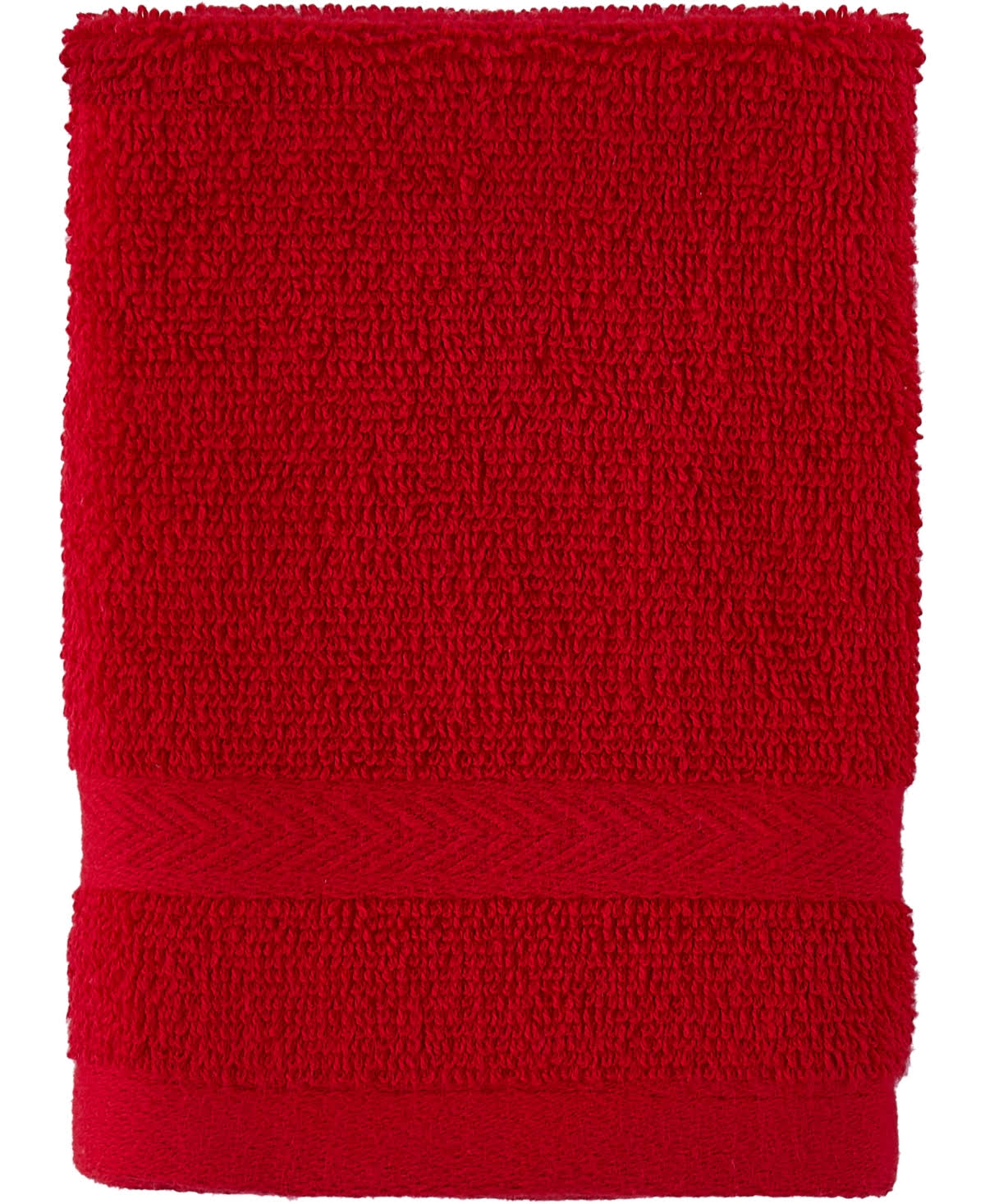 d5e3c903eb3eb964decdd1b0a8d97cfa3951d4167f4673b34ec4102e5f2173c2.jpg Tommy Hilfiger Modern American 13" x 13" Cotton Washcloth - Red - Image 1