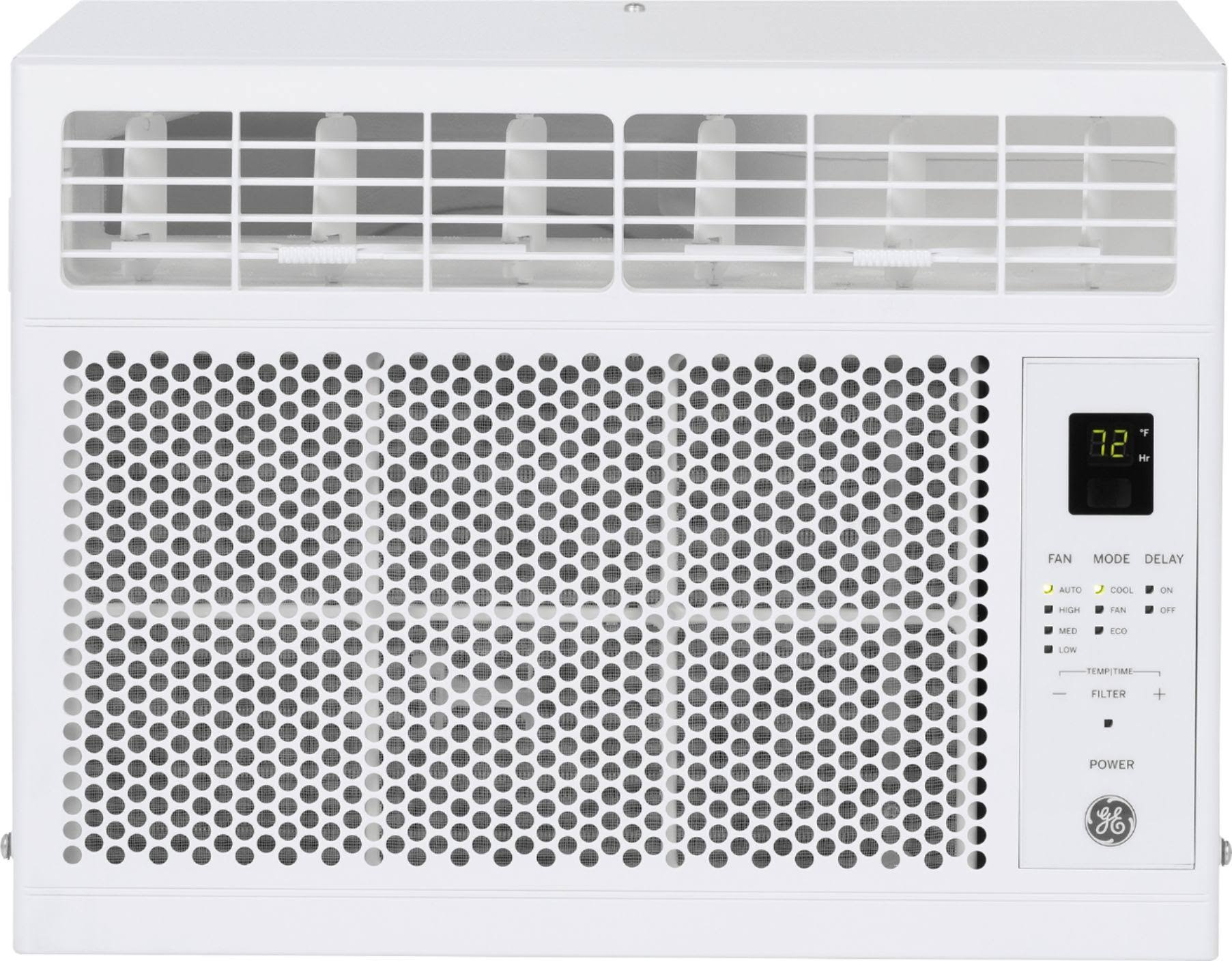 d5f3269bf399afb7acc5b36add7e4e59bcccd1793a808d93de0d34e7197f800f.jpg GE - 150 Sq. ft. 5,050 BTU Window Air Conditioner - White - Image 1