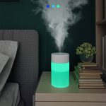 Mini Humidifier, USB Power Supply, Suitable for Study Room, Bedroom, Baby Room, Office, Car, with 7 Color LED, Air Humidifier, Can Be used for