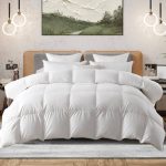 Sweetcrispy Down Comforter King size, Fluffy Duvet Insert, Hotel Feather Comforter Down Alternative Comforter, Lightweight Down Blanket Suitable for