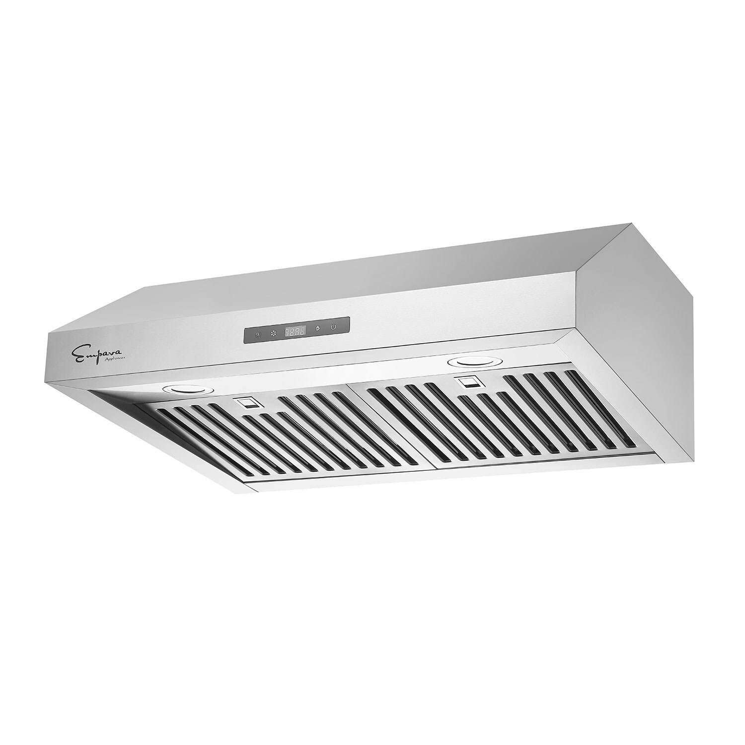 d60fb08b6622a9c8f5ab65a054a016b16933e70f55eadd909d10877cf3911850.jpg 2 Piece Kitchen Appliances Packages Including Portable 2 Heating Elments Induction Cooktop and 30 inch Under Cabinet Range Hood, Black - Image 1