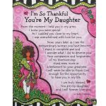 Blue Mountain Arts Miniature Easel Print with Magnet I'm So Thankful You're My Daughter 4.9 x 3.6 in., Perfect Birthday, Christmas, Graduation, or