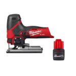 Milwaukee 2545-20-48-11-2425 M12 Fuel 12-Volt Lithium-Ion Cordless Jig Saw with M12 REDLITHIUM High Output CP2.5 Battery Pack