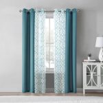 Mainstays Kingswood 4 Piece Window Curtain Set, Green