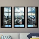 New York Window 3-Piece Photograph Print Set - 33.5" x 52.5"