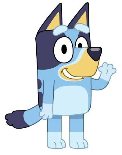 d6885037a7434325732e835b58f8107c4c315a11f3eac338938df4447d177227.jpg Gallery Pops Bluey - Bluey Waving Wall Art - Image 1