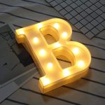 LED Marquee Letter Lights Sign 26 Alphabet Light Up Letters Sign for Night Light Wedding Birthday Party Battery Powered Christmas Lamp Home Bar
