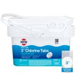 Hth 42053W Swimming Pool Care 3" Chlorine Tabs Advanced, Individually Wrapped Tablets, 8lb
