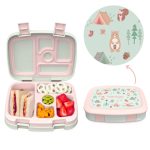 Bentgo Kids Prints Leak-Proof, 5-Compartment Bento-Style Lunch Box - Ideal Portion Sizes for Ages 3 to 7 BPA-Free, Dishwasher Safe, Food-Safe