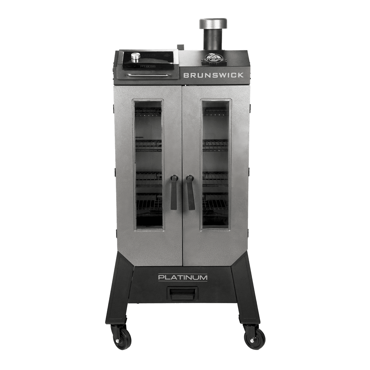 d6cf1dba7dedff44f05015177b276d208ee98c9d712f31f0e4488eb2d82dc5f0.png Boss Platinum Brunswick Wi-Fi? Enabled Wood Pellet Vertical Smoker-Instock - Image 1
