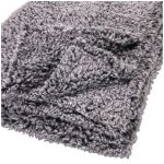 Mainstays 50" x 60" Gray Extra Plush Lightweight Sherpa Throw Blanket
