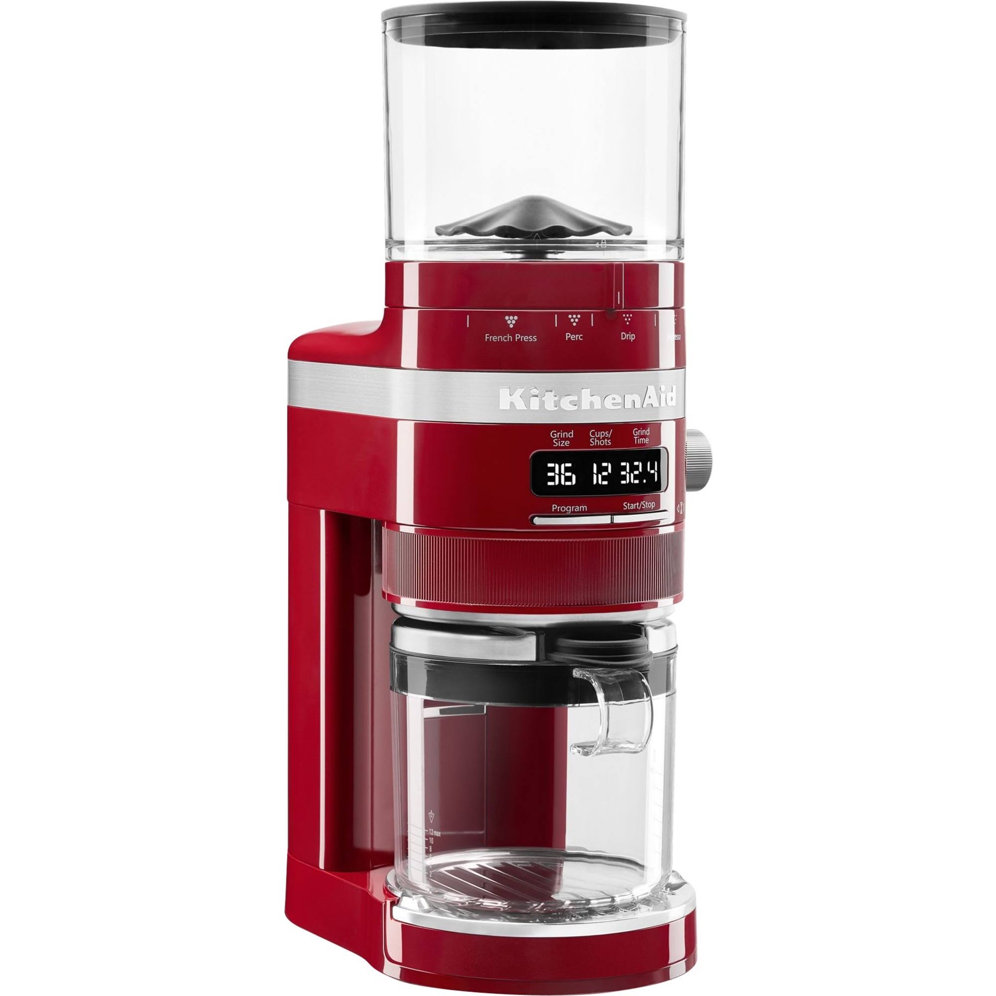d703793b320b96a53b9bd01f9959f8bcc0d237f4a76c104886e419bceb4034d6.jpg KitchenAid - Burr Coffee Grinder - Empire Red - Image 1