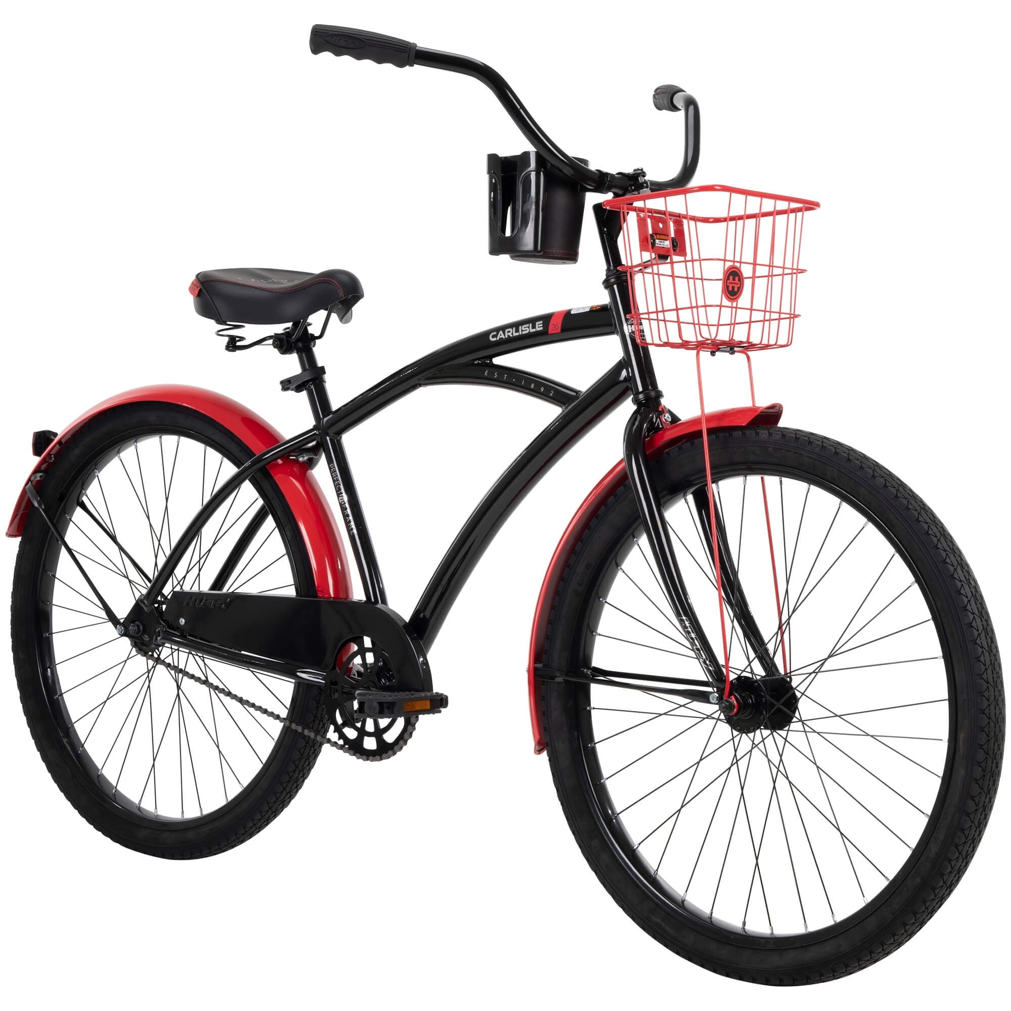 d7105d96a9b1a2753fdf7f2beecdda93e8f1a3011792785139b95827723f4d11.jpg 26 In. Carlisle Men¡¯s Comfort Cruiser Bike. Black - Image 1