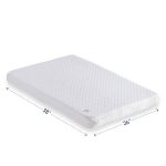 Hiccapop Pack and Play Mattress Pad [Dual Sided] w/Firm Side (FOR Babies) & Soft Memory Foam Side (FOR Toddlers) | Memory Foam Play Yard Mattress
