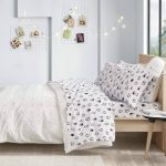 Intelligent Design - Cozy Soft Cotton Flannel Printed Sheet Set - Twin XL - Blue Penguins