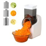 Electric Cheese Grater, Electric Slicer Shredder, Electric Vegetable Slicer Salad Maker, Fruit Cutter, Food Processor Spiralizer for Fruits Veggies