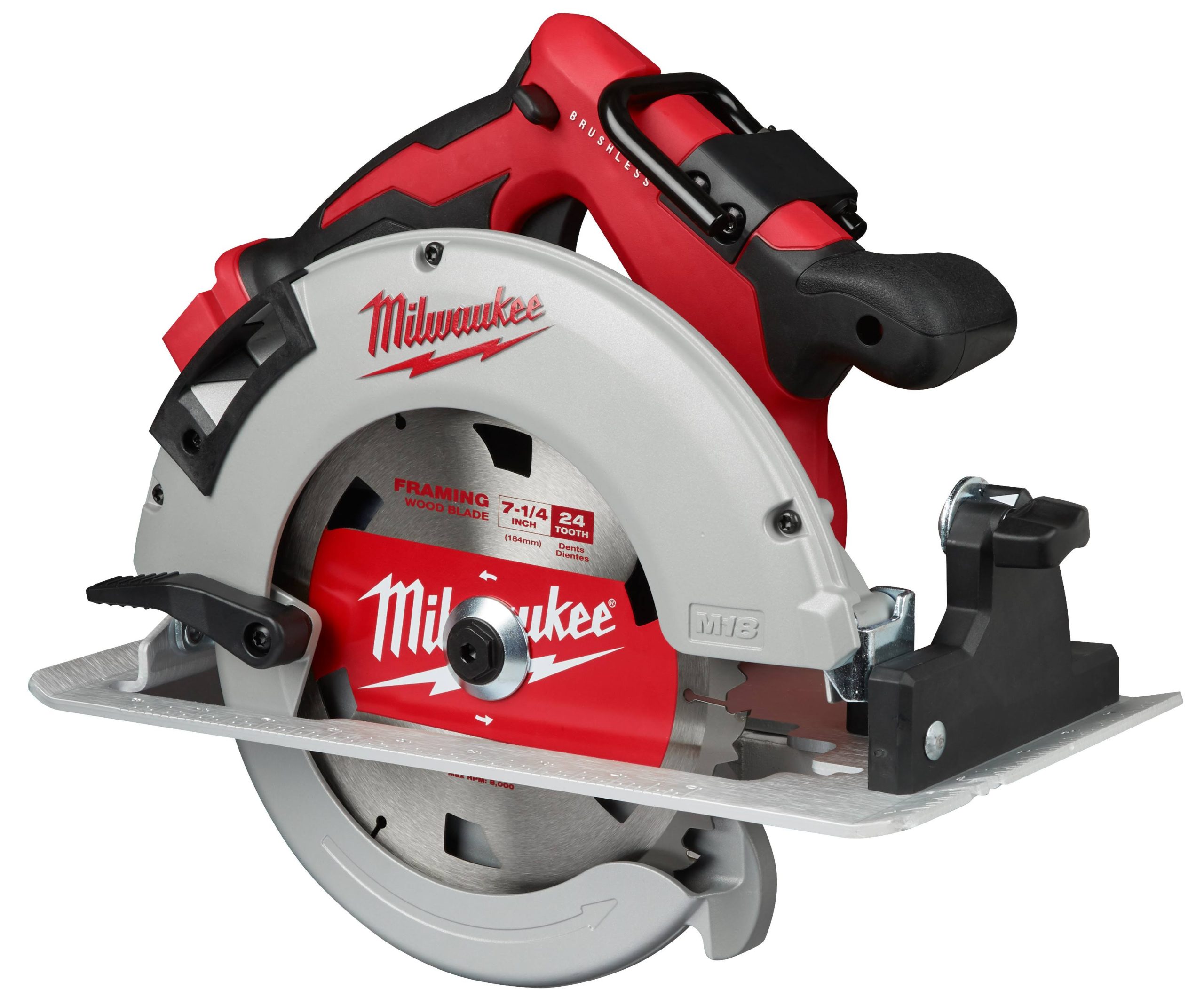 d7b44d32bd6246f606ec24c6f08c5342d13eb86fb00829804efc7720fbafbf7f.jpg Milwaukee Tool 2631-20 M18 Brushless 7-1/4 in. Circular Saw - Image 1