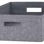 Better Homes & Gardens Half-Size Fabric Storage Bin, Gray