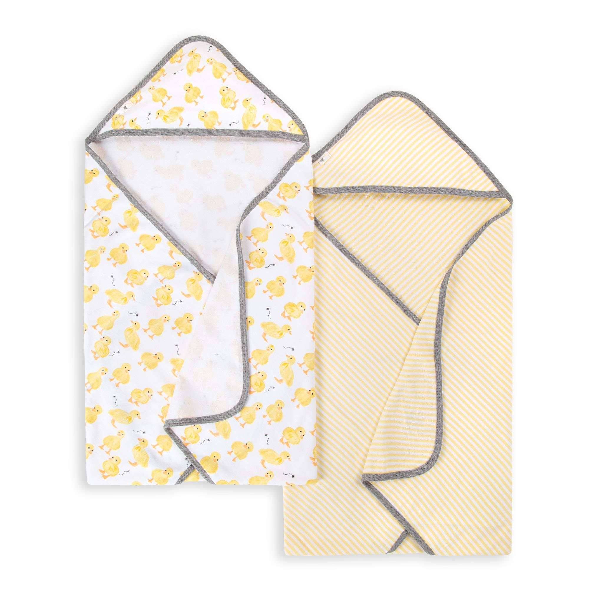 d81743c6345ad6a734efdbb8808319ed030ba0222ae3639a3f980b610fc75c46.jpg Burt's Bees Baby - Little Ducks Organic Cotton Hooded Towels 2 Pack - Image 1