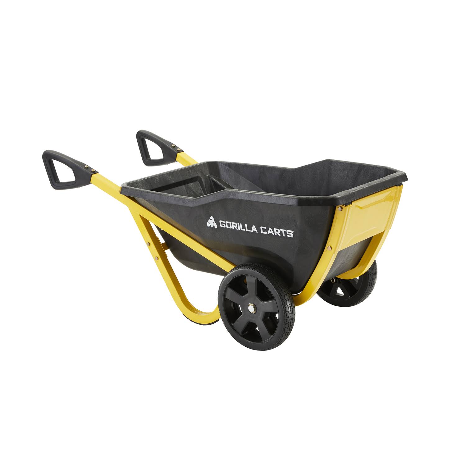 d81e6dc27629706a011b7c6b3cbbee18f423491290c6f90599a81346e386e2cb.jpg Gorilla Carts Poly Yard Cart 600 lb. Cap. - Image 1
