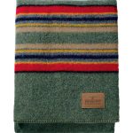 Pendleton Yakima Camp Blanket Green Heather Queen