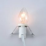 Holiday Time 8-Foot Light Cord, with 4 Clear Bulbs, Size: 8'