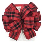 20.5" Red & Black Tartan Christmas Tree Bow Topper by Ashland by Celebrate It | Michaels