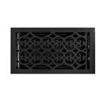 Signature Hardware 919326-6x12 Old Victorian Cast Iron Floor Register - Black