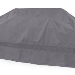 Covermates Island Grill Cover Weather Resistant POLYESTER, Adjustable Drawcord, Mesh Vent, Outdoor Protection-Charcoal, Size: 110W x 44D x 48H, Black