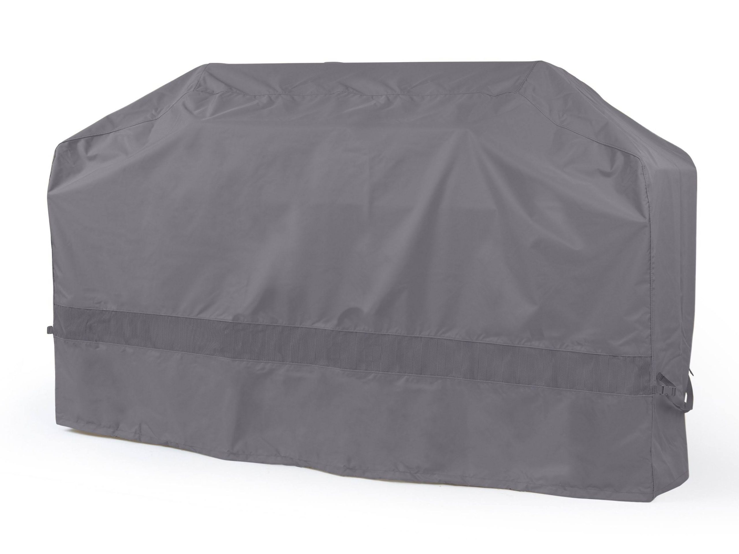 d9025b4d0291c769977a293de9c1675979ec523aa3478238cc550f3033992dea.jpg Covermates Island Grill Cover Weather Resistant POLYESTER, Adjustable Drawcord, Mesh Vent, Outdoor Protection-Charcoal, Size: 110W x 44D x 48H, Black - Image 1