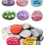 DECORKEY 22pcs River Rocks for Painting, Natural Unpolished Smooth Rocks for DIY, Arts & Crafts, 2-3inch Stone Perfect for Kids Party, Home, School