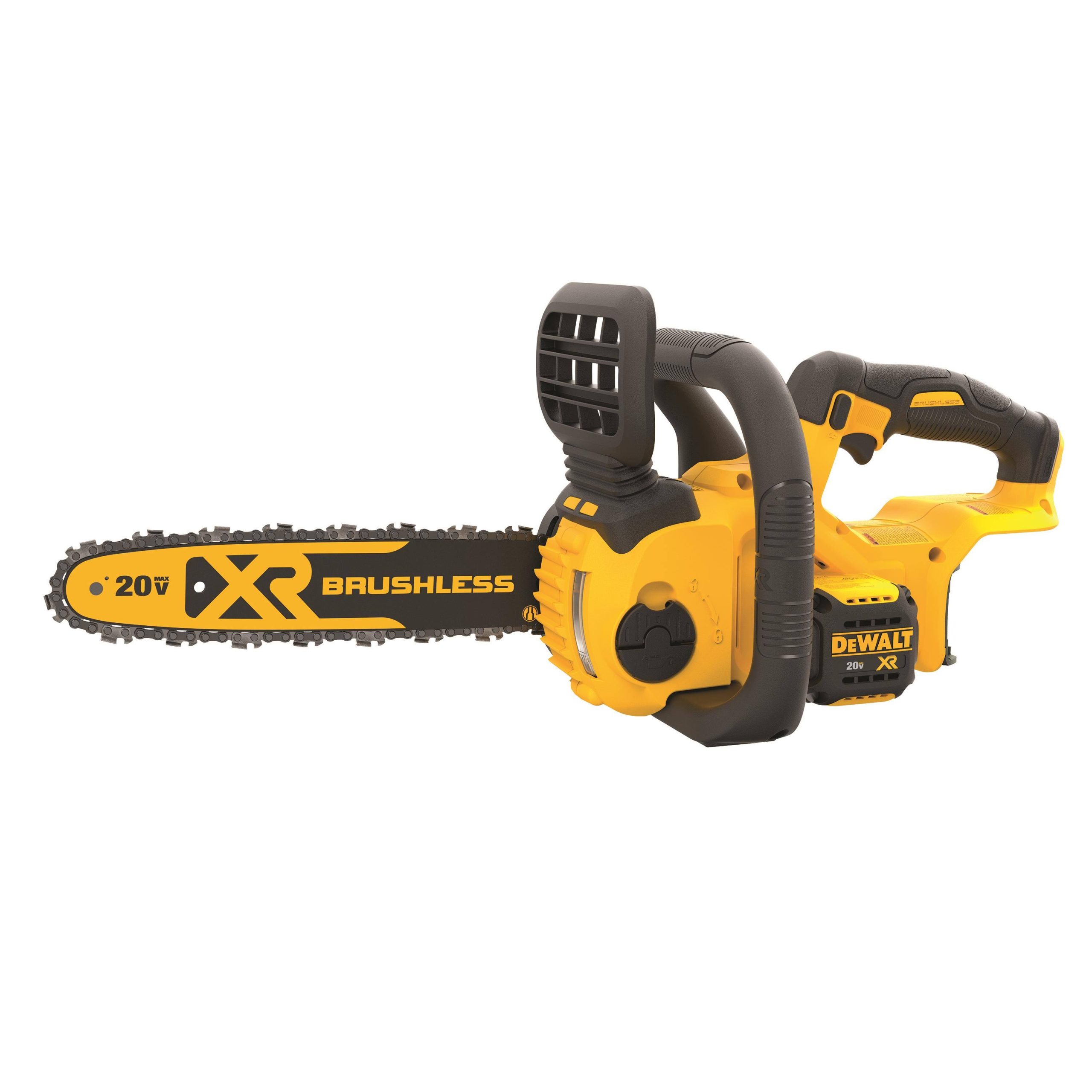 d92e06b0bee985505ec134782bf48632d5a0ebd461dc3ff5c80f720cb52dc122.jpg DeWalt 20V Max Compact Cordless 12" Chainsaw (Tool Only) DCCS620B - Image 1