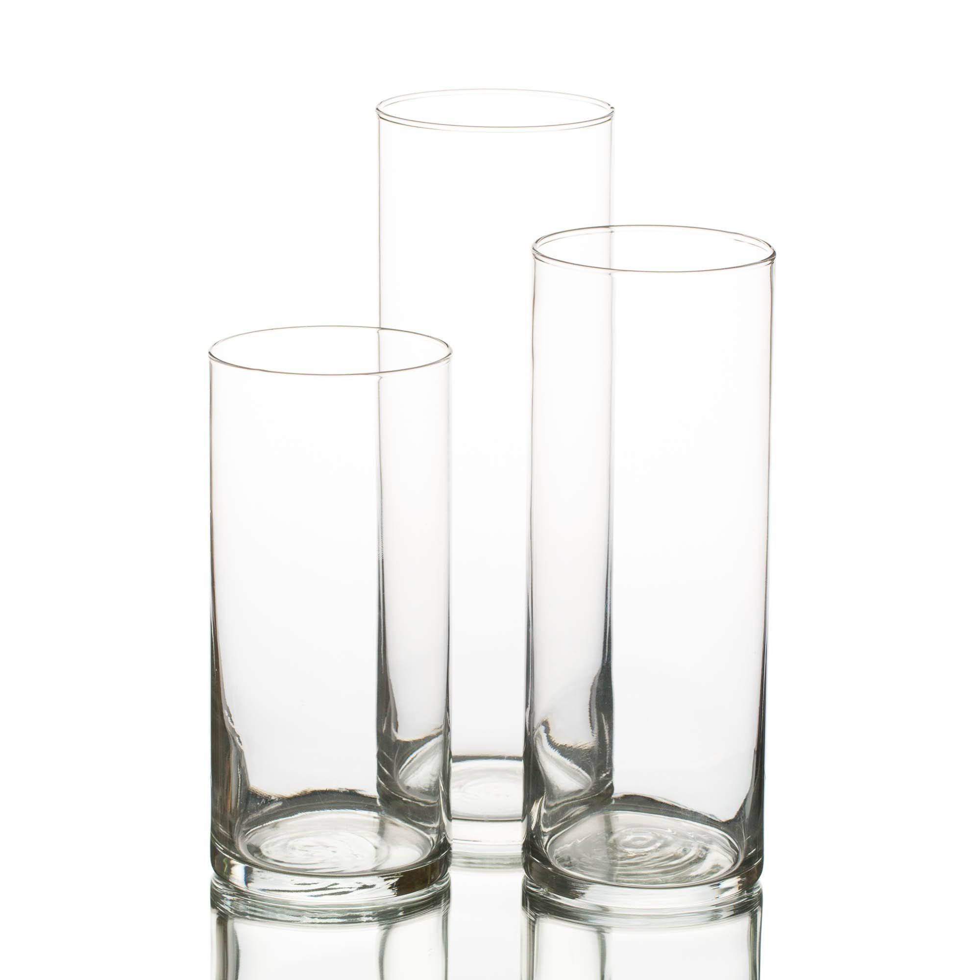 d936b8afca23041b10d6a81531d1f5882af4c112acbd30718298d6412c18f7a3.jpg Eastland Glass Cylinder Vase Set of 3 - Image 1