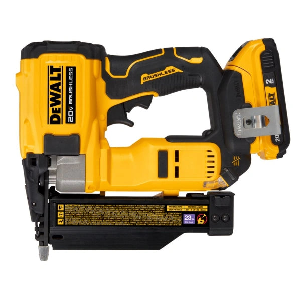 23 Gauge 112 ATOMIC Compact Series 20V MAX Brushless Cordless Pin Nailer Kit 2.0 Ah - MadeInUSA