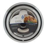 4 Pack Universal Chrome Reflector Drip Pans Electric Stove Range Burner Bowls