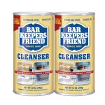 Bar Keepers Friend Powder Cleanser 12 oz - Multipurpose Cleaner & Stain Remover - Bathroom, Kitchen & Outdoor Use - for Stainless Steel, Aluminum,
